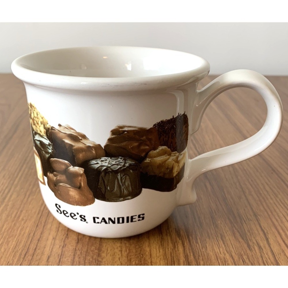 "SEE'S CANDIES" Ceramic Coffee Cup / Mug VINTAGE